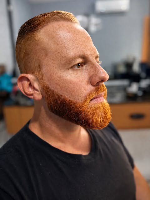 Barba ruiva modelada